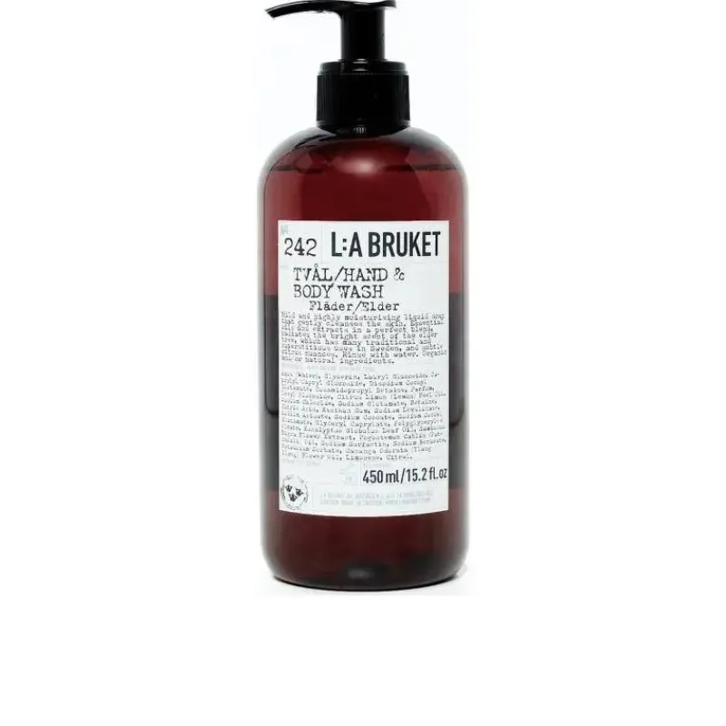L:A Bruket 242 HAND & BODY WASH ELDER - La Bruket Body Wash Clearance