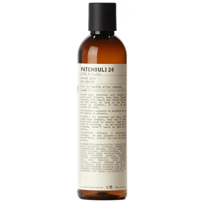 LE LABO Patchouli 24 Shower Gel 237 ml - Alla Violetta Boutique Online