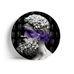 YUSUFY Purple piatto ceramica - Alla Violetta Boutique Sale