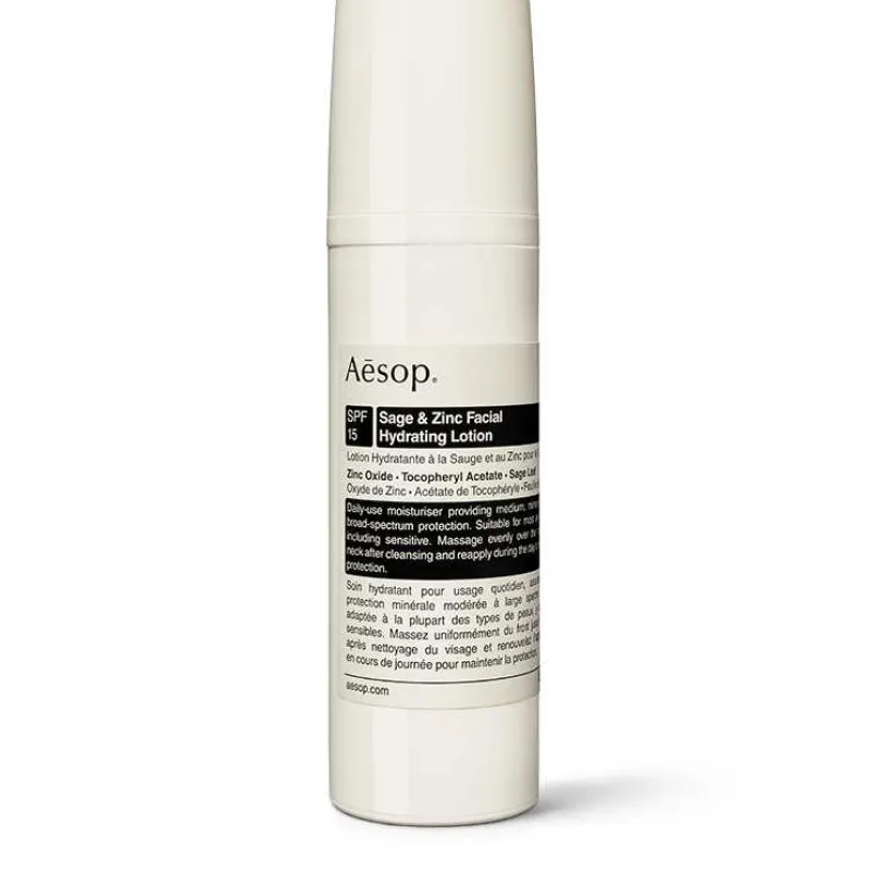 AESOP Sage and Zinc Facial Hydrating Lotion New